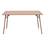 Set Moraja Deraby Ι pakoworld me 5 pjesë metal terrakote 140x80x72cm