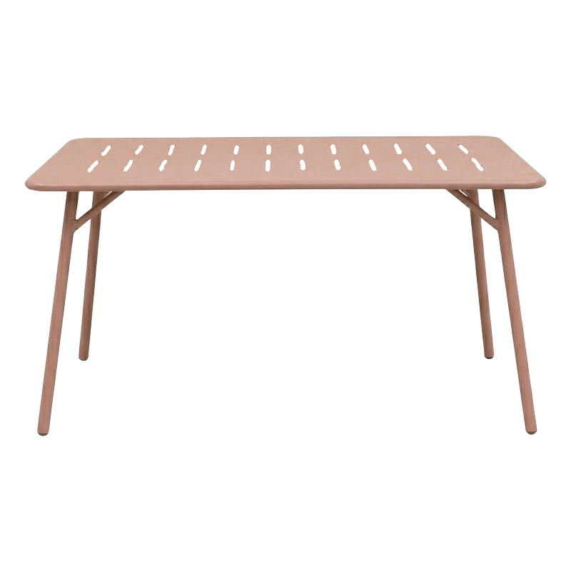 Set Moraja Deraby Ι pakoworld me 5 pjesë metal terrakote 140x80x72cm