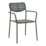 Set Moraja Deraby pakoworld me 3 pjesë metal i zi 70x70x73cm