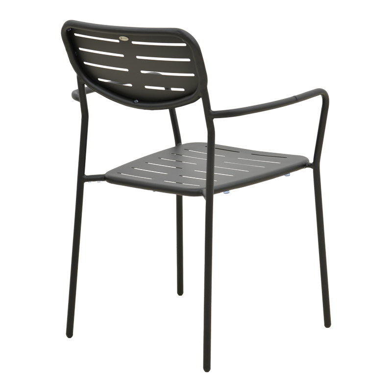 Set Moraja Deraby pakoworld me 3 pjesë metal i zi 70x70x73cm
