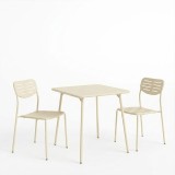 Moraja Deraby I pakoworld set prej 3 copësh metal kremi 70x70x73cm