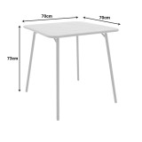 Moraja Deraby pakoworld set prej 3 copësh metal terrakote 70x70x73cm