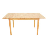 Set ngrënieje Dallan Country pakoworld 5 copë në nuancë natyrale dru gome 120-150x80x74cm