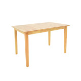 Set ngrënieje Dallan Country pakoworld 7 copë në nuancë natyrale dru gome 120-150x80x74cm