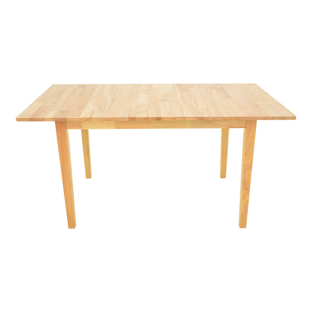 Set ngrënieje Dallan Country pakoworld 7 copë në nuancë natyrale dru gome 120-150x80x74cm