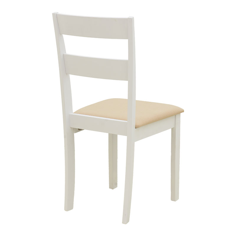 Set ngrënieje Dallan Mabor pakoworld 5 copë dru gome e bardhë 120-150x80x73.8cm