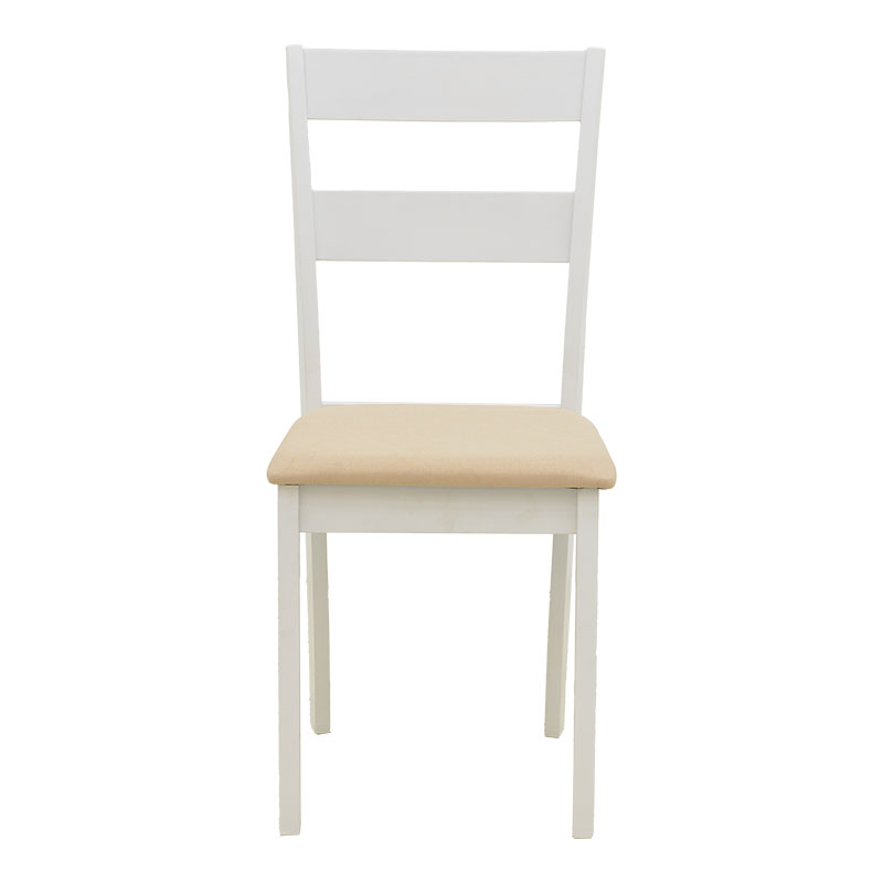 Set ngrënieje Dallan Mabor pakoworld 5 copë dru gome e bardhë 120-150x80x73.8cm