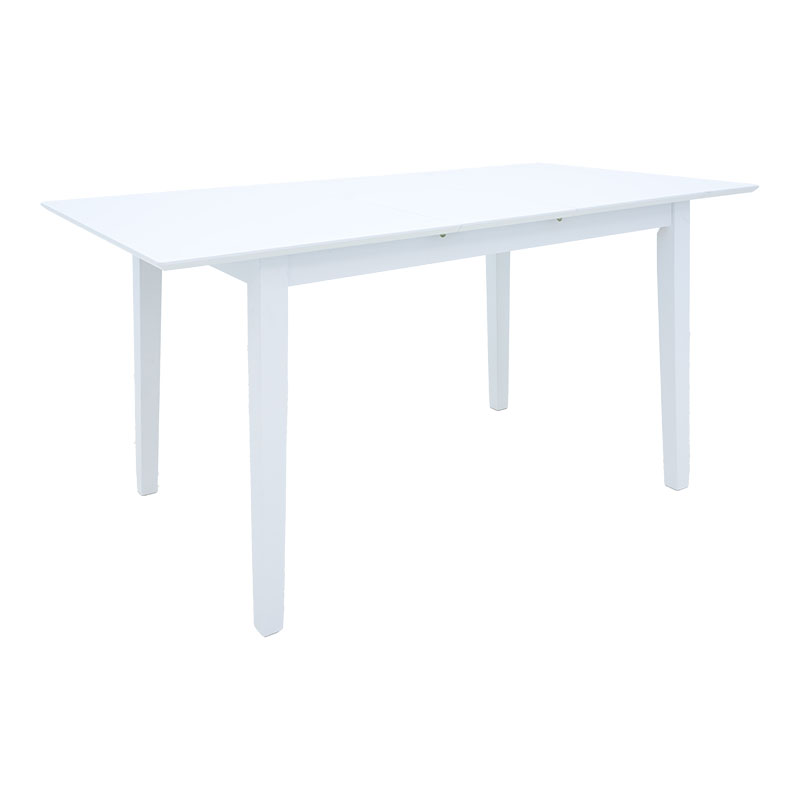 Set ngrënieje Dallan Mabor pakoworld 5 copë dru gome e bardhë 120-150x80x73.8cm