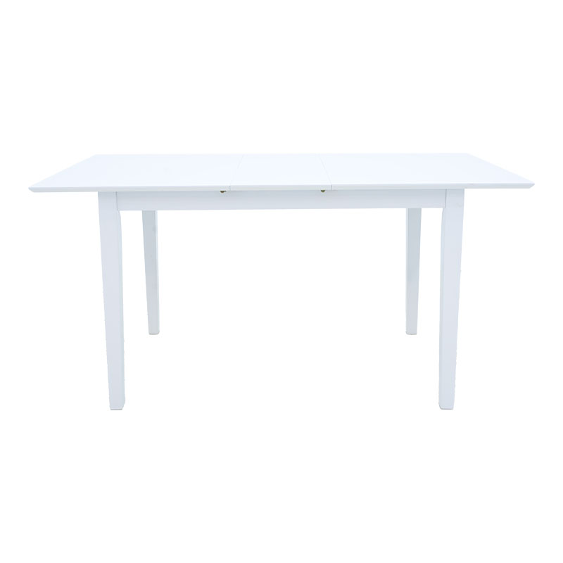 Set ngrënieje Dallan Mabor pakoworld 5 copë dru gome e bardhë 120-150x80x73.8cm
