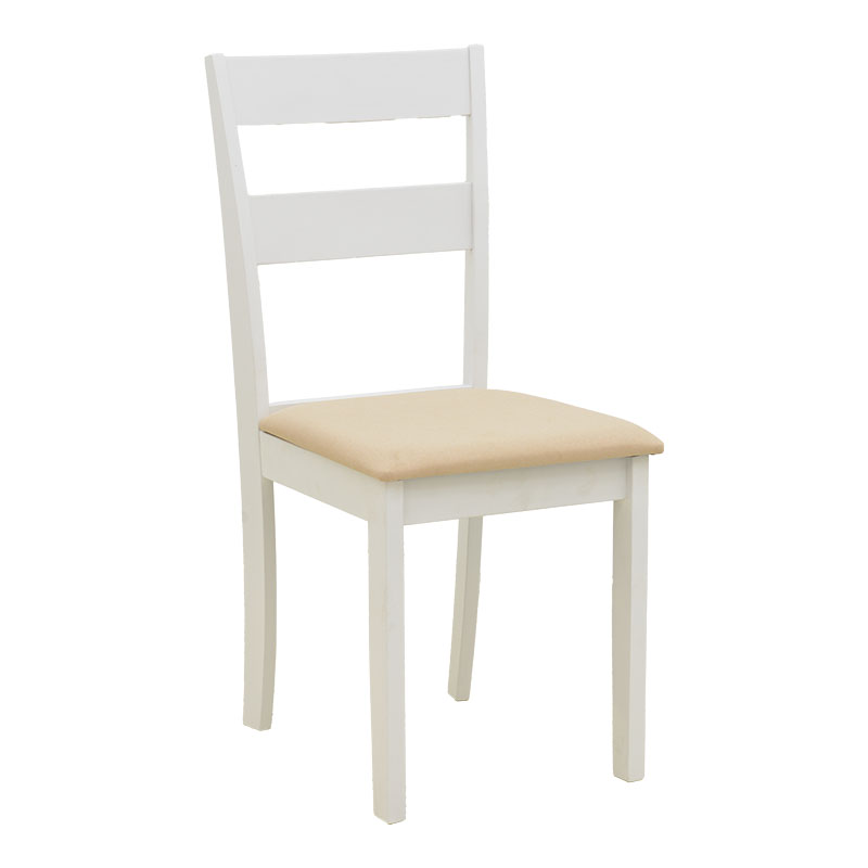 Set ngrënieje Dallan Mabor pakoworld 7 copë dru gome e bardhë 120-150x80x73.8cm