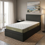 Shtrat me dyshek dhe sirtar Olympus-Nemesis pakoworld WENGE 100x200cm