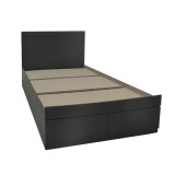 Shtrat me dyshek dhe sirtar Olympus-Nemesis pakoworld WENGE 100x200cm