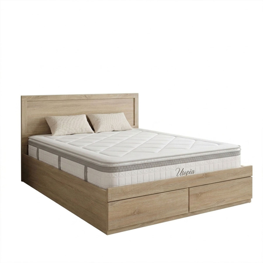Krevat me sirtar dhe dyshek Olympus-Utopia pakoworld sonoma 150x200cm