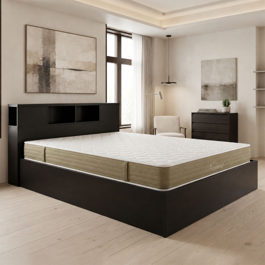 Krevat me dyshek Olympus Nemesis pakoworld WENGE 160x200cm