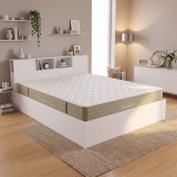 Krevat me dyshek Olympus Nemesis pakoworld white 160x200cm