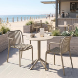Set ngrënieje Mercon Zoi pakoworld set 3 copë kapuçino PP Φ60x75cm