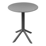 Set ngrënieje Mercon Crossie pakoworld set 3 copë PP antracit Φ60x75cm