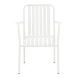 Set ngrënieje Dagyn Vista pakoworld set 7 copë alumini i bardhë 180-240x90x76cm