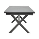 Set ngrënieje Dagyn Ortegia pakoworld set 7 copë alumin antracit dhe litar PE 180-240x90x76cm