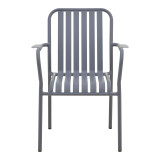 Set ngrënieje Dagyn Vista pakoworld set 7 copë alumini antracit 180-240x90x76cm