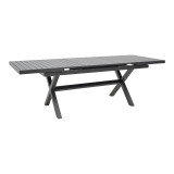 Set ngrënieje Dagyn Vista pakoworld set 7 copë alumini antracit 180-240x90x76cm