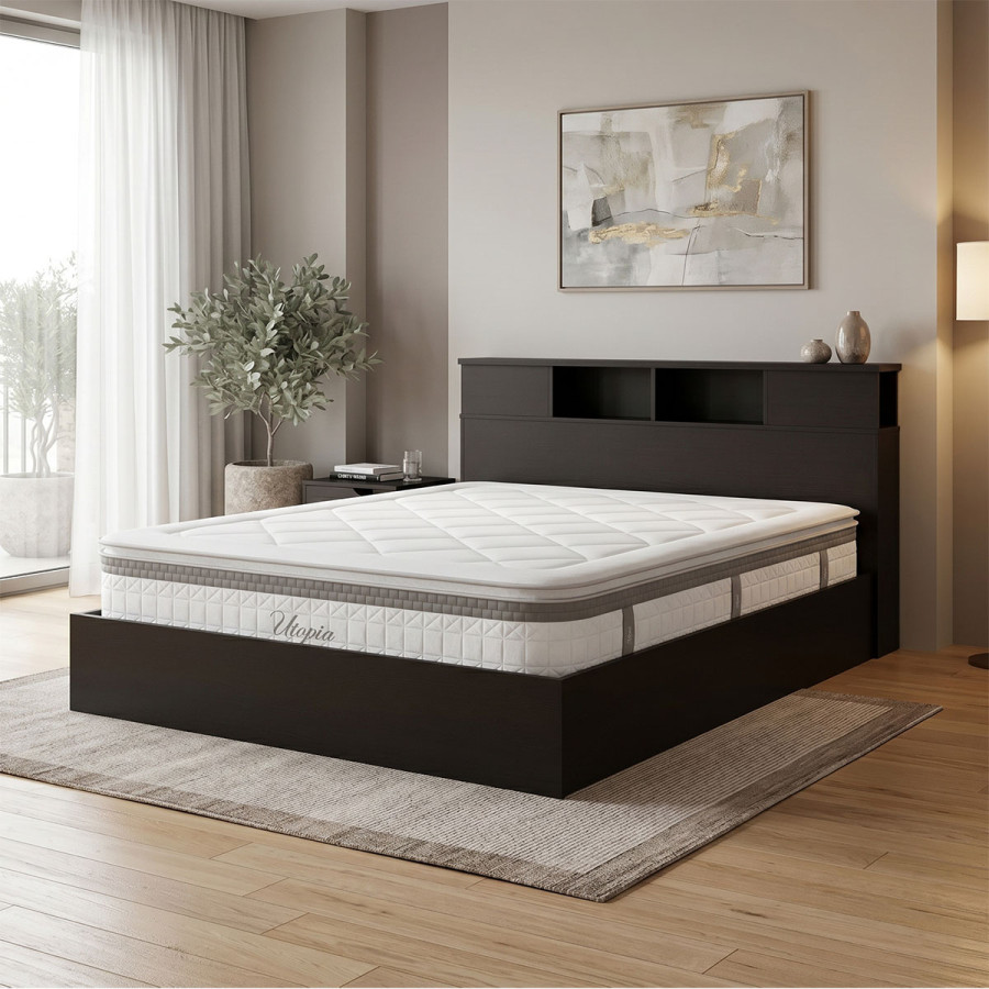 Krevat me dyshek Olympus Utopia pakoworld wenge 160x200cm
