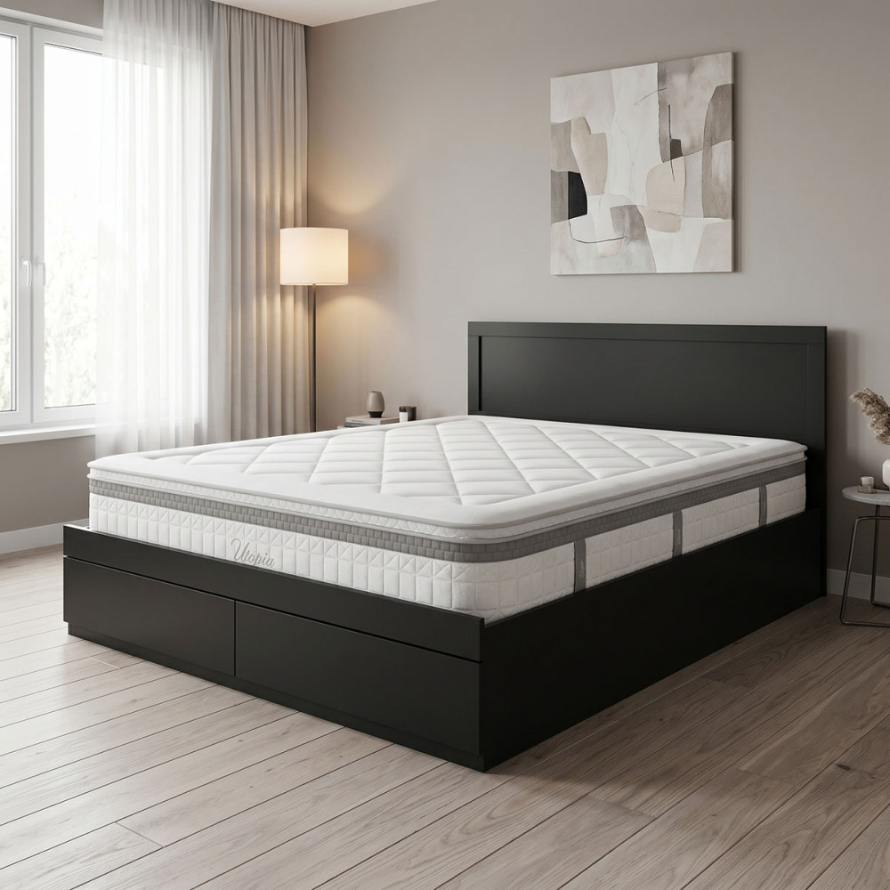 Krevat Olympus Utopia me dyshek Pakoworld me sirtar wenge 160x200cm