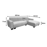 Paketë mobiljesh për dhomën e ndenjes së studentit Swing pakoworld set 3 copë
