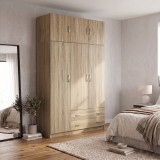 Garderobe me tre dyer me hapesire magazinimi siper Alvia pakoworld sonoma 150x51x240cm