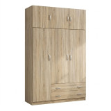 Garderobe me tre dyer me hapesire magazinimi siper Alvia pakoworld sonoma 150x51x240cm