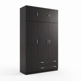 Garderobe me tre dyer me hapesire magazinimi siper Alvia pakoworld wenge 150x51x240cm