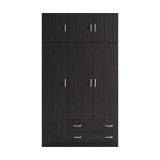 Garderobe me tre dyer me hapesire magazinimi siper Alvia pakoworld wenge 150x51x240cm