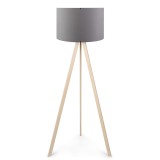 Llamba dyshemeje PWL-1060 pakoworld E27 natyrale-gri D38x140cm