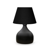 Llamba tavoline PWL-1068 pakoworld E27 e zezë D22x32cm