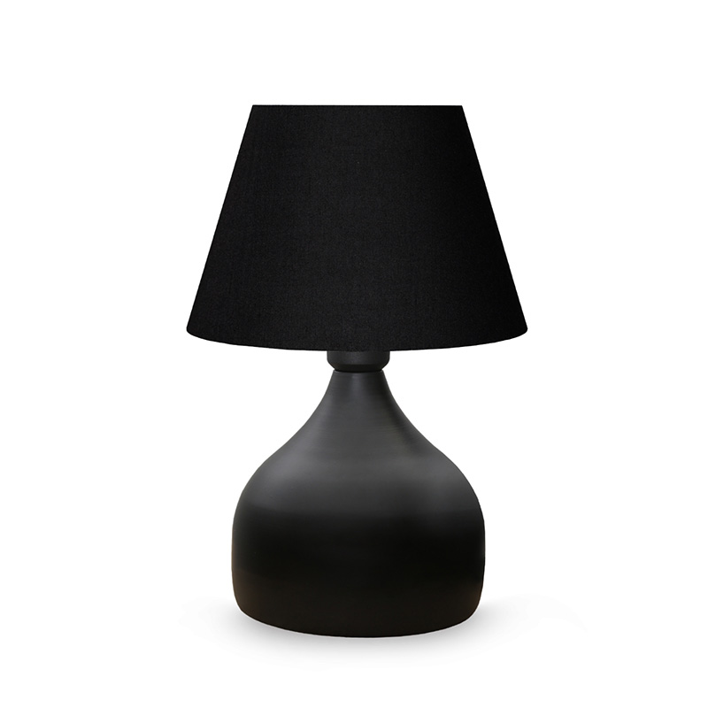 Llamba tavoline PWL-1068 pakoworld E27 e zezë D22x32cm