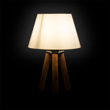 Llamba tavoline PWL-1071 pakoworld E27 e bardhë-arrë Φ22x32cm