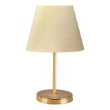 Llambë tavoline PWL-1074 pakoworld E27 bezhë-e artë D22x37cm