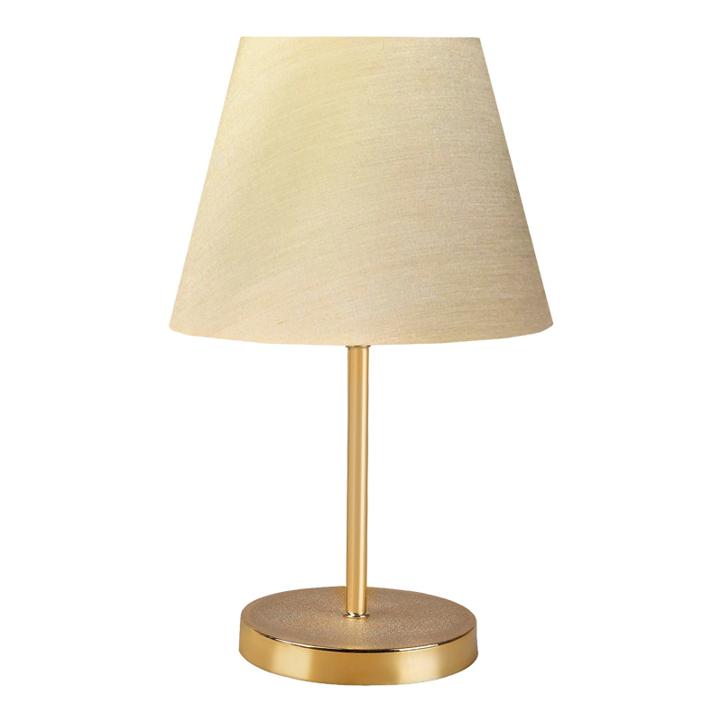 Llambë tavoline PWL-1074 pakoworld E27 bezhë-e artë D22x37cm