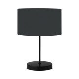 Llambë tavoline PWL-1076 pakoworld Ε27 antracit-e zezë D24x35cm