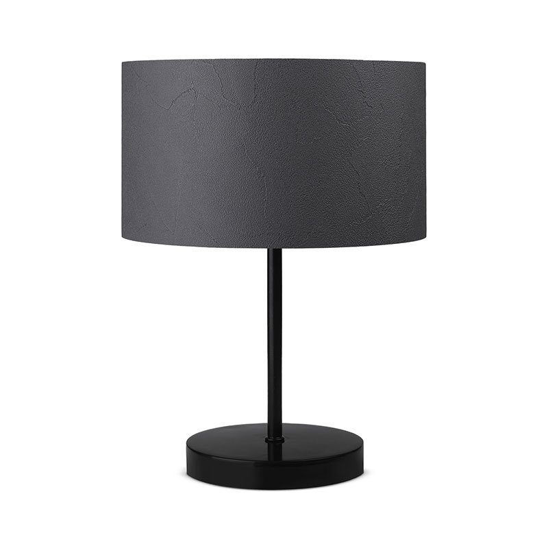 Llambë tavoline PWL-1077 pakoworld E27 antracit antik-e zezë D24x35cm