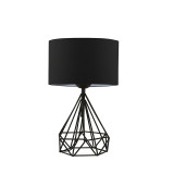 Llamba tavoline PWL-1079 pakoworld E27 e zezë D24x41cm