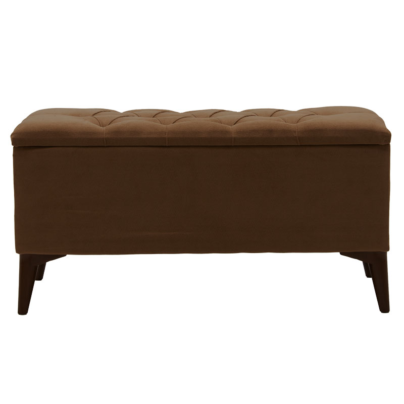 Stol-arkë Elone pakoworld kafe-arre 90x40x44cm