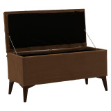 Stol-arkë Elone pakoworld kafe-arre 90x40x44cm