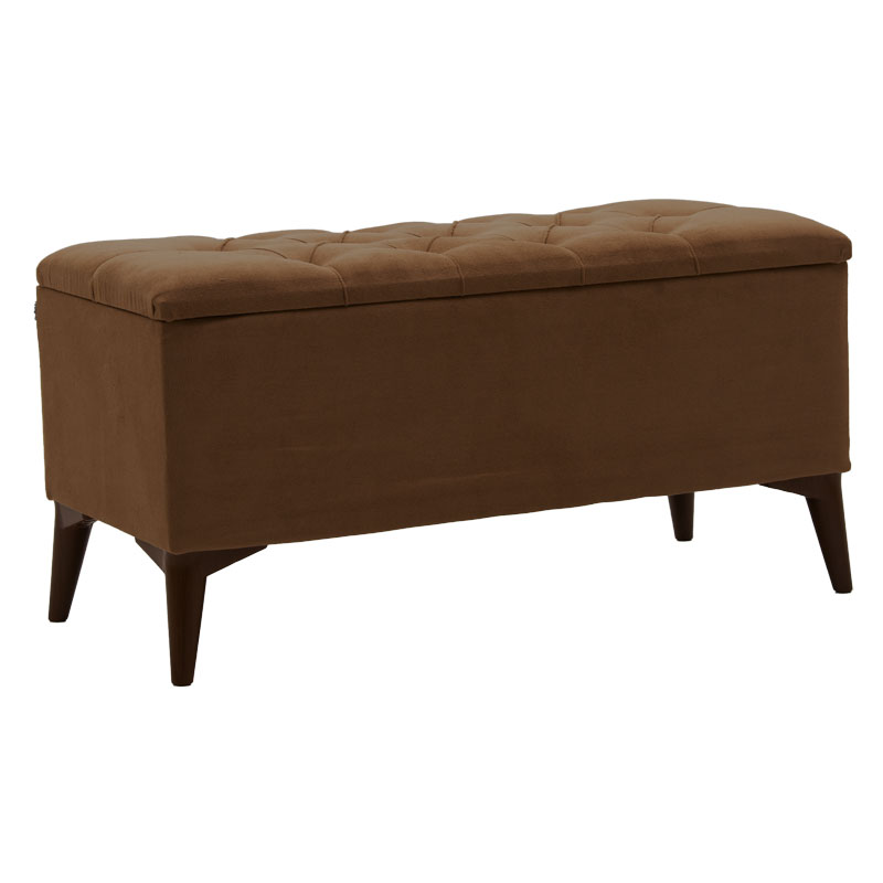 Stol-arkë Elone pakoworld kafe-arre 90x40x44cm