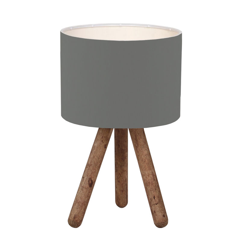Llamba tavoline PWL-1151 pakoworld E27 antracit-arrë D19x32cm