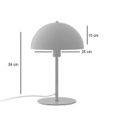 Llambë tavoline Desker pakoworld E27 metal-jeshile mente D25x39cm