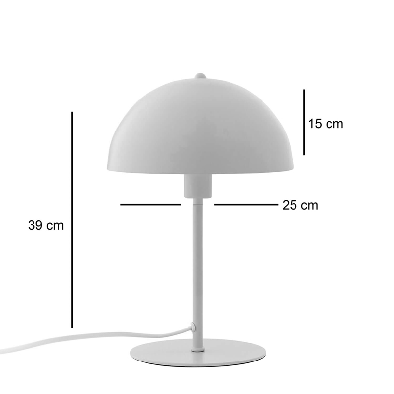 Llamba tavoline Desker pakoworld E27 metal-krem D25x39cm