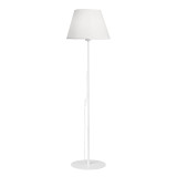 Llambë dyshemeje Lumider pakoworld E27 pëlhurë-metal i bardhë D35x152cm