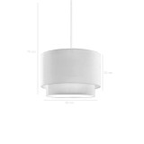 Ndriçues tavani Fersa pakoworld në ngjyrë krem D30x20cm