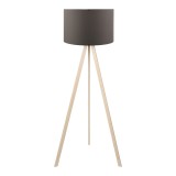 Llamba dyshemeje PWL-1060 pakoworld E27 natyrale-antracit D38x140cm